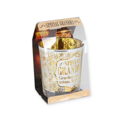 Picture of METALLIC CANDLE POTS - SPECIAL GRANDMA